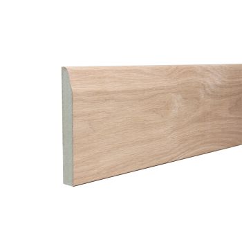 Chamfered & Rounded  18mm x 119mm x 2440mm Veneered American White Oak Unlacquered