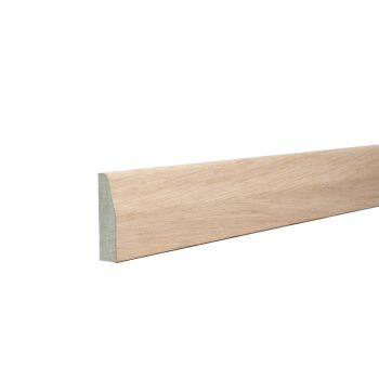 Chamfered & Rounded  18mm x 68mm x 2440mm Veneered American White Oak Unlacquered