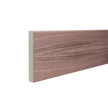 Rounded One Edge 18mm x 144mm x 2.440 Mtr Veneered American Black Walnut Unlacquered