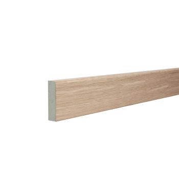 Rounded One Edge 18mm x 68mm x 2440mm Veneered American White Oak Unlacquered