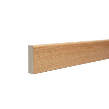 Rounded One Edge 18mm x 68mm x 2440mm Wood Grain Light Oak Fully Finished 