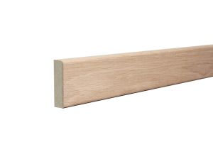 Rounded Two Edge Veneered American White Oak Unlacquered