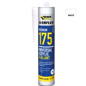 Everbuild Everflex 175 Universal Acrylic Sealant White 300ml
