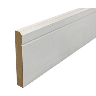 Modern Chamfered & Single V Grooved Type 3 Primed Skirting 