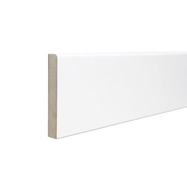 Rounded One Edge Matt White Fully Finished-Sample