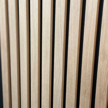 Oak Slatted Wall Panelling kit-Sample