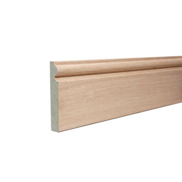 Torus Veneered American White Oak Unlacquered Skirting 